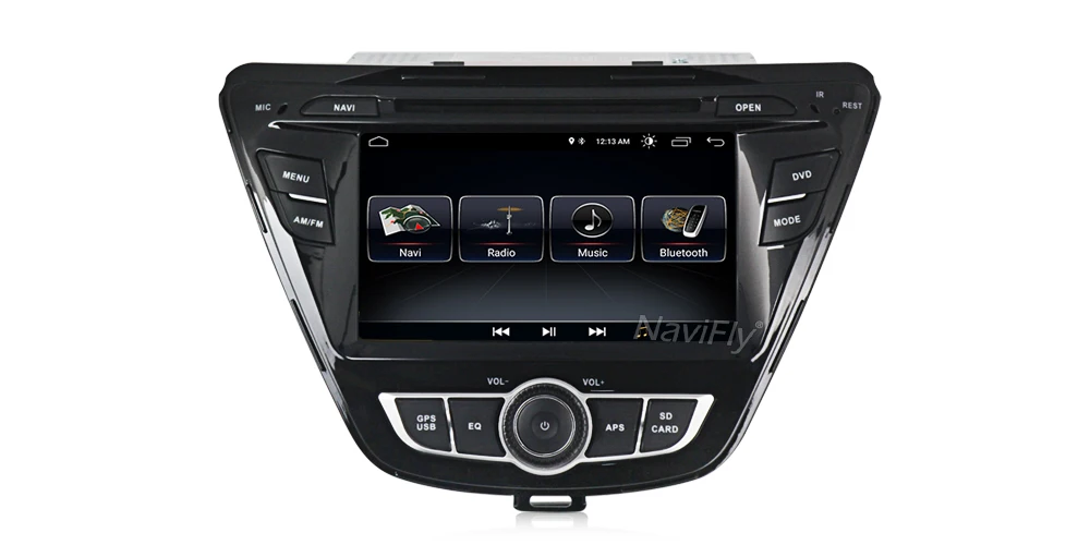 Sale Navifly 2din Android8.1 Car dvd Multimedia Player GPS Navigation For Hyundai Elantra Avante Radio BT MAP Quad Core Stereo Audio 9