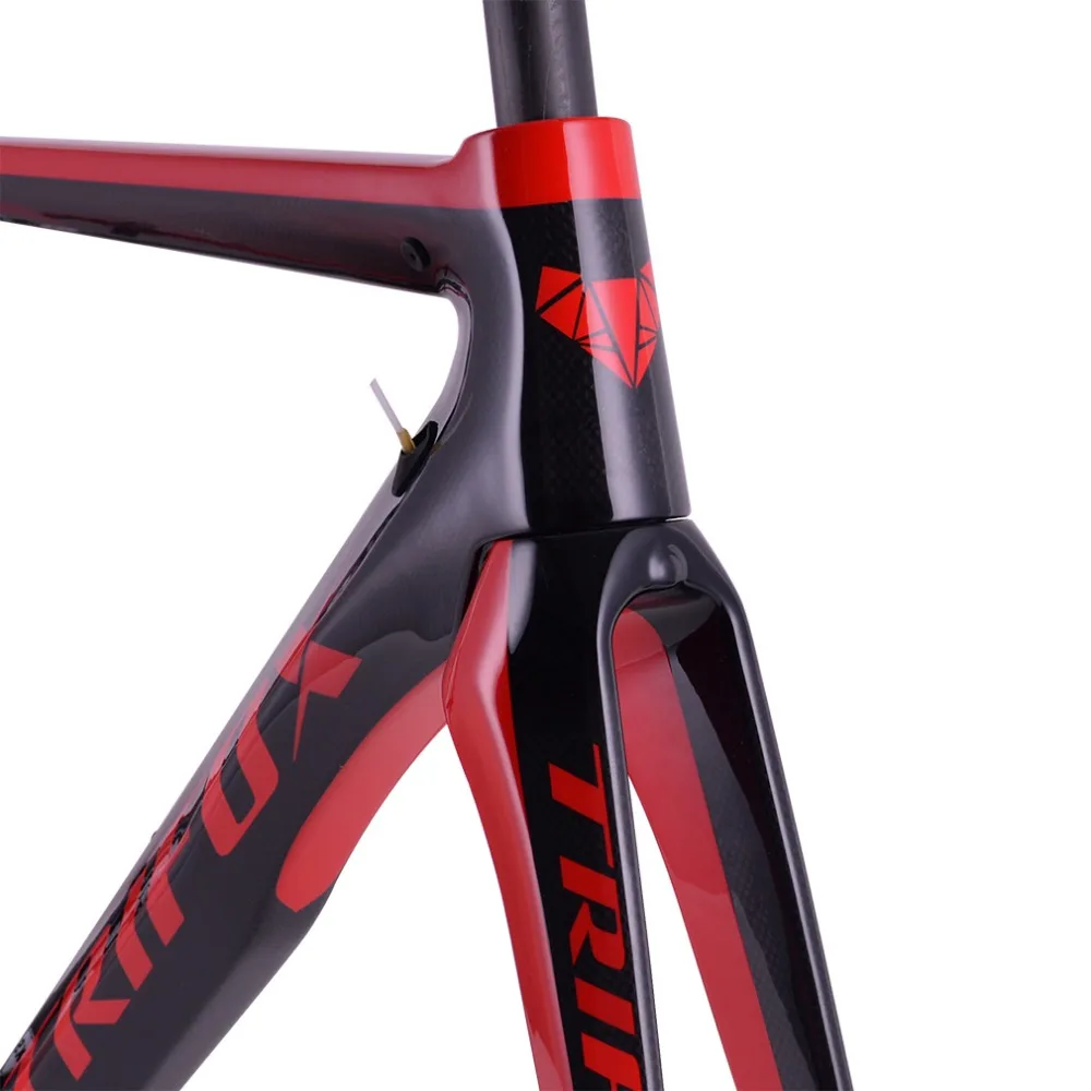 Perfect Matte Black And Glossy Carbon Road Bike Frame Disc Brakes Di2 BSA BB68 Carbon Fibre Road Cycling Race Bicycle 3