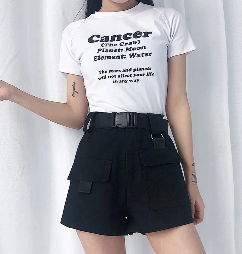 Women Casual Denim Shorts Summer High Waist Women's Sports Shorts Big Pocket Cargo Shorts Women With Belt