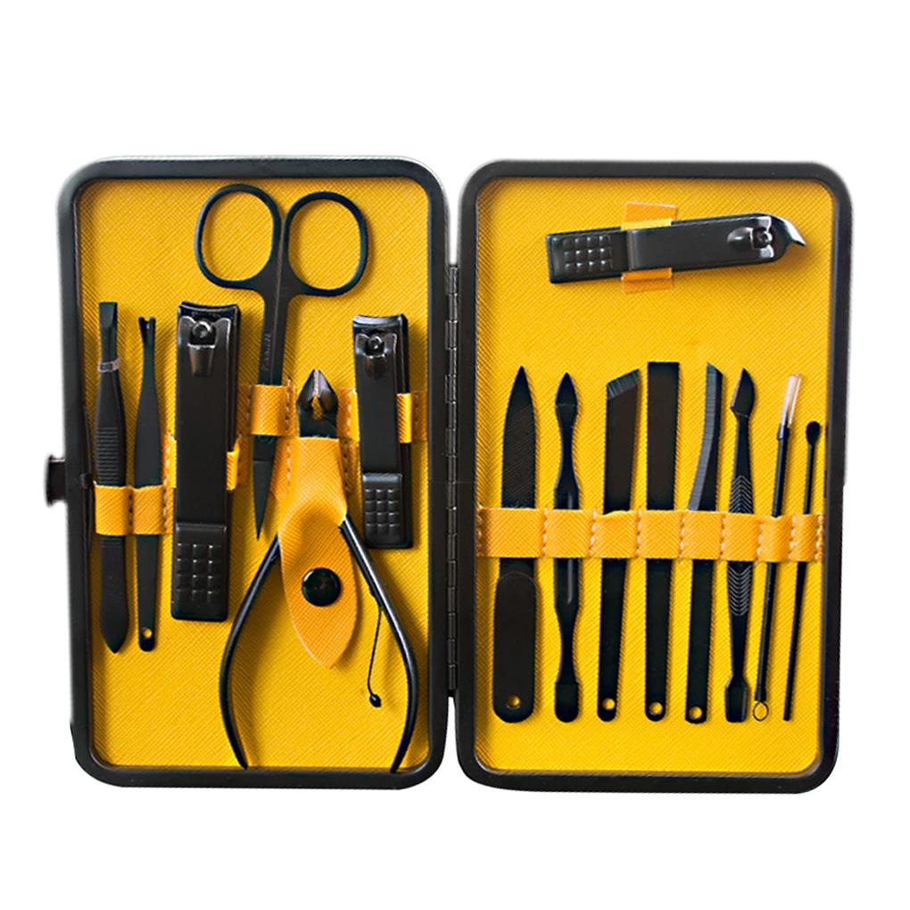

15 in 1 Manicure Set Nail Clipper Trimmer Kit Toe Finger Plier Nails Art Beauty Tools Scissors Cutter
