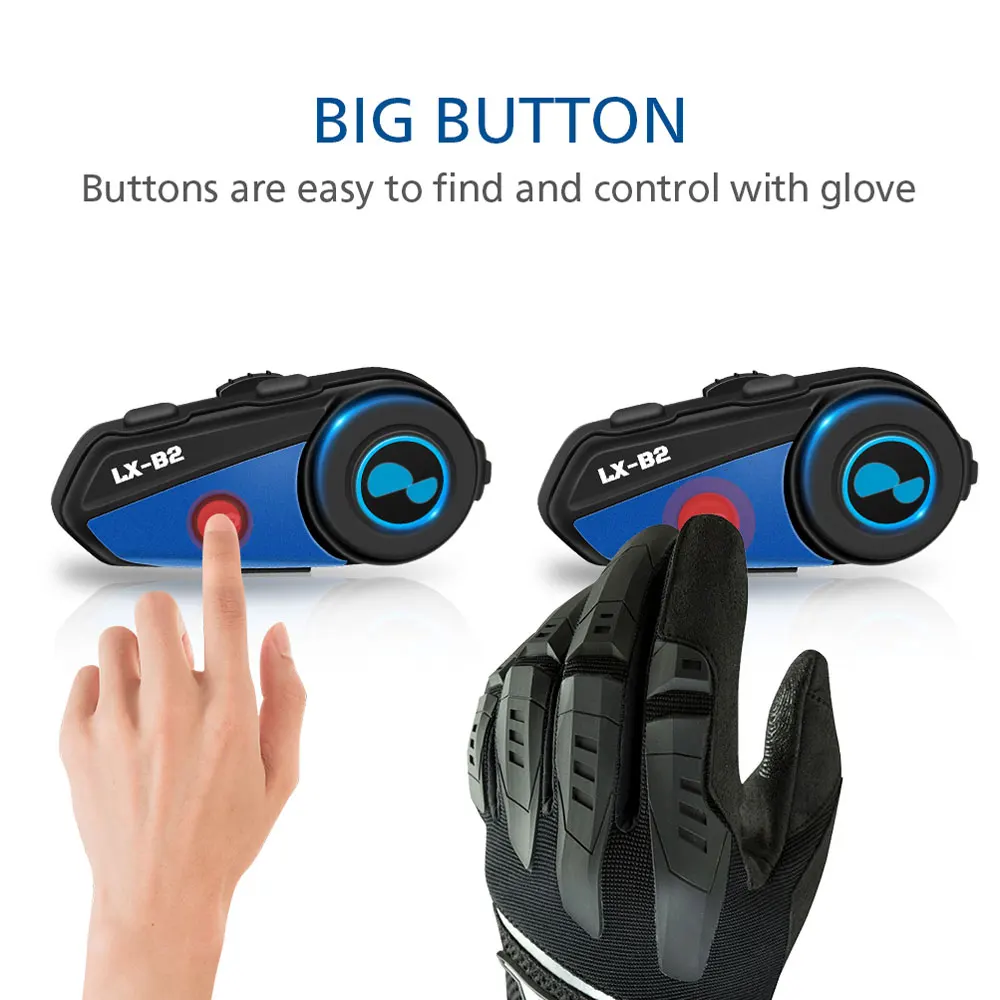 Lexin новые B2 moto rcycle intercomunicador BT Беспроводной домофон Bluetooth шлем гарнитуры для