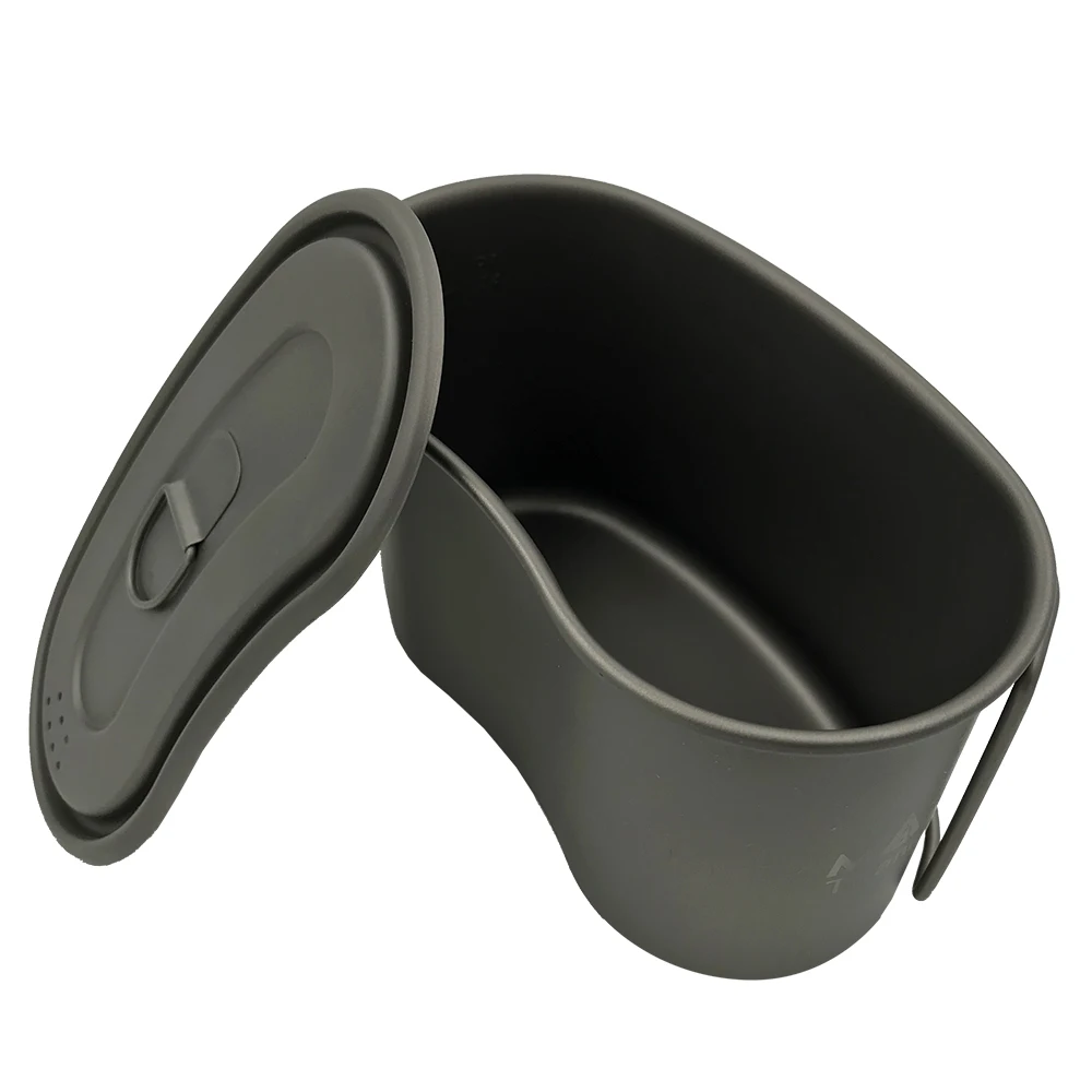 TOAKS 950ml Titanium Cup Titanium Military Lunch Box Titanium Canteen