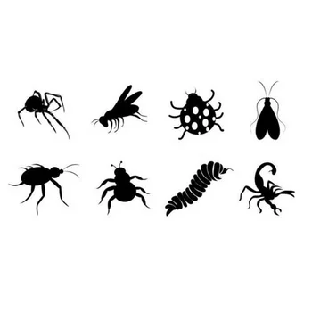 

8 pcs/set Mini Insects Spider Stamp DIY Toy Self Inking Photosensitive Seal Without Handle Funny Planner Scrapbooking Stamps