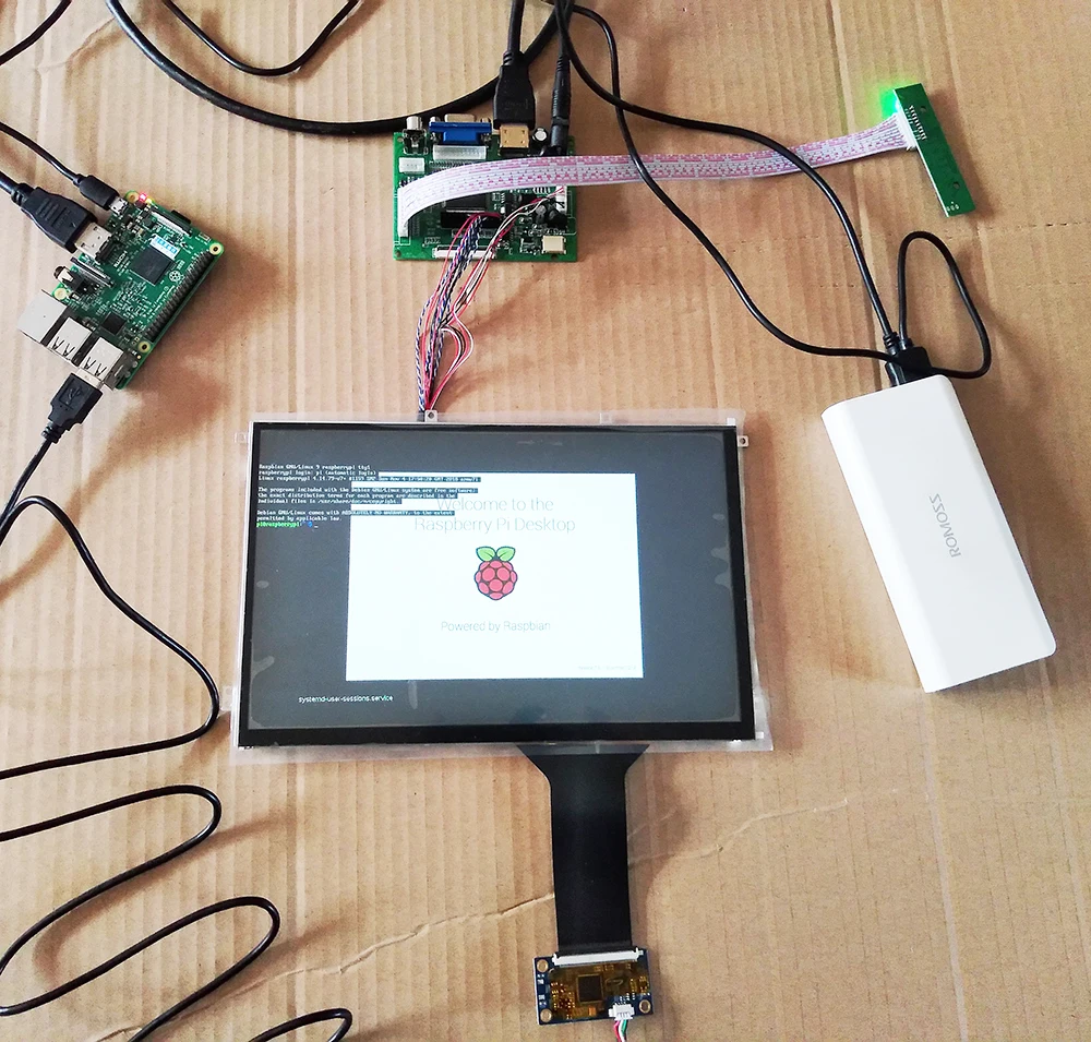 10,1 дюймов 1280*800 ips сенсорный ЖК-комплект USB 5 В Поддержка Win7 8 10 Raspberry Pi Android Linux промышленное оборудование 10 пальцев Touch