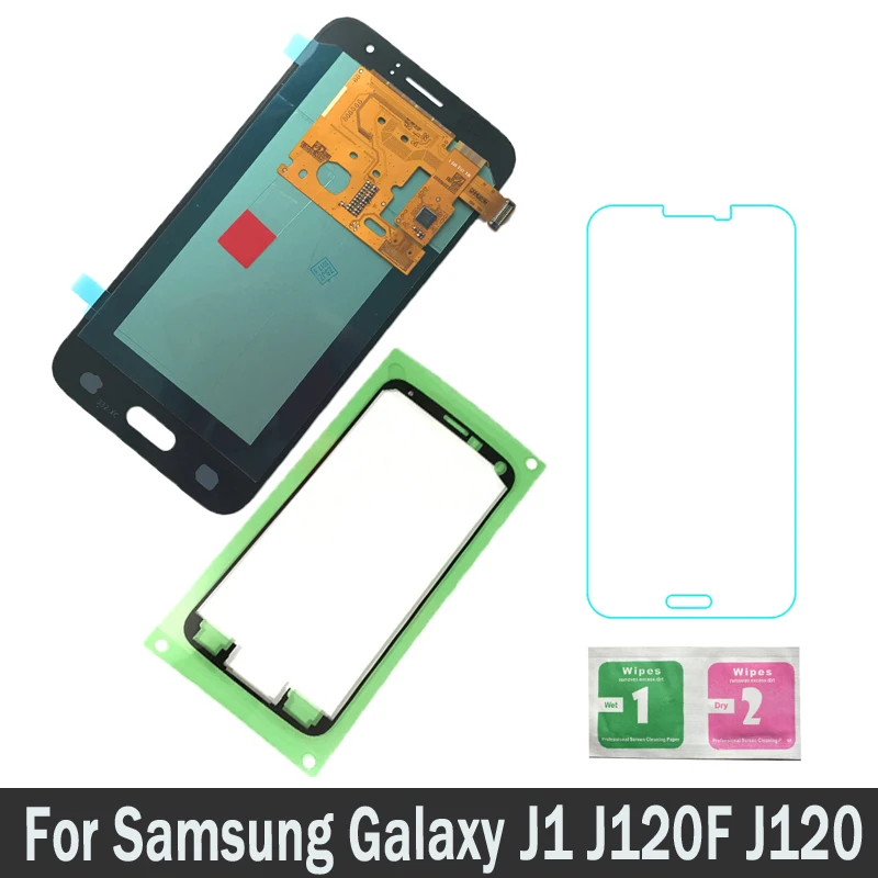 

100% Tested AMOLED LCDs 4.5 For Samsung Galaxy J1 J120F J120 2016 J120G J120M J120H LCD Screen Display Touch Digitizer Assembly