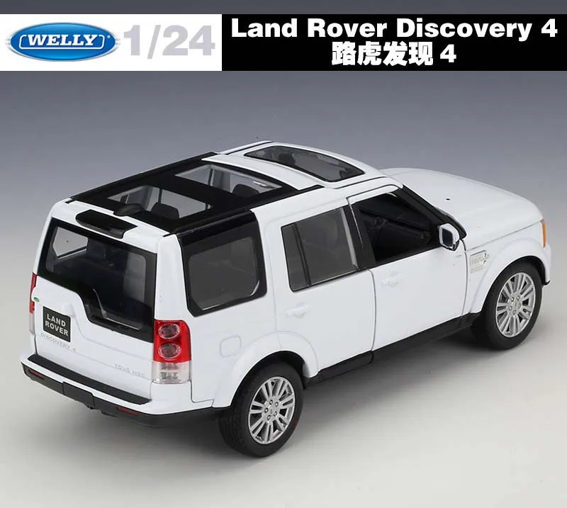 WELLY литой 1:24 классический сплав модель автомобиля Land Range Rover Discovery 4 внедорожный Металлический Игрушечный Автомобиль для детей Коллекция подарков