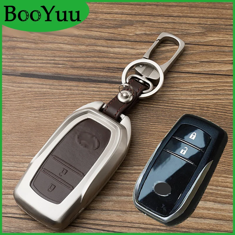 BooYuu цинковый сплав автомобильный брелок для ключей Toyota RAV4 Crown Prado Highlander Camry Corolla 86