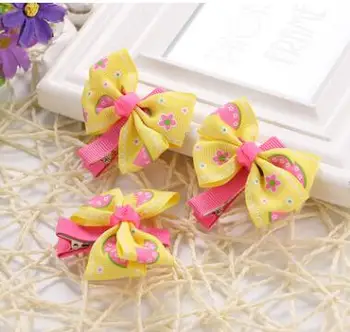 

50PC/Lot Dog Pet Flower Hair Clip Bows Dog Grooming Accessories Supplies Mix color F331