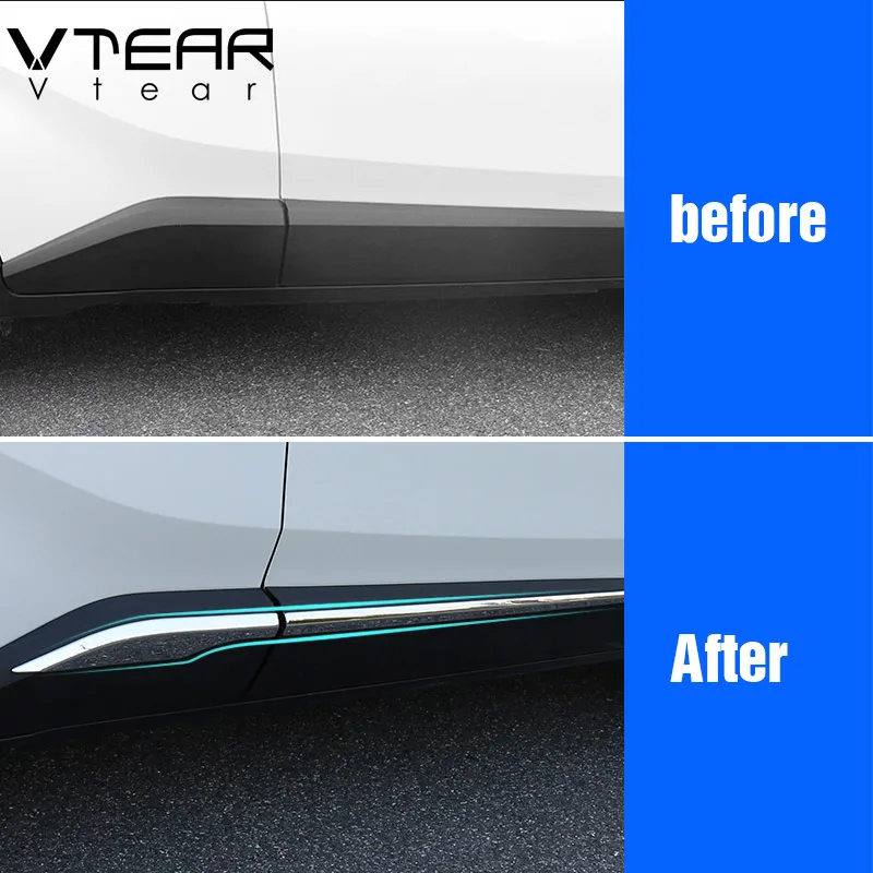 304 Stainless Steel Rear Bumper Garnish Trim Upper For Toyota CHR C-HR 2017 2018
