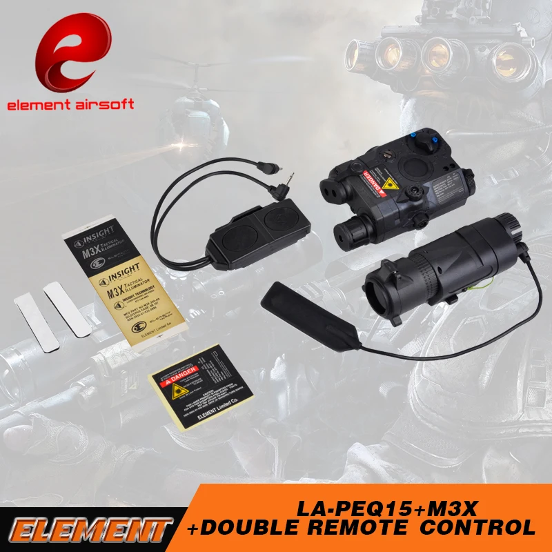 

Element Block I accessory kit LA-PEQ15 Flashlight With M3X Tactical Illiuminator And Double Remote Control EX423