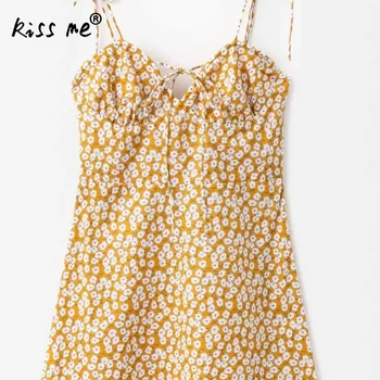 

Women Slip Dress Mini Strap Floral Printed Mini Dress Chiffon Slim Dress Backless Summer Short Dress Holiday Suit Cute Girl