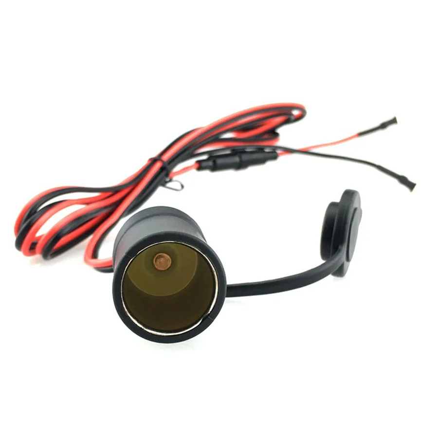 Auto Motorcycle Cigarette Lighter Plug Sockets Car Vehicle GPS Power Splliters Waterproof with wire 1.8 Meter-in Cigarette Lighter from Automobiles ...
