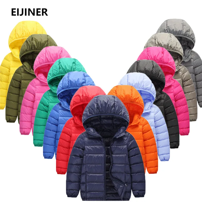 

Children Winter Down Jacket for Boys Outerwear Light Duck Girls Parka Coats Autumn Kids Coat Infant Overcoat 2 3 4 6 8 10 12 14