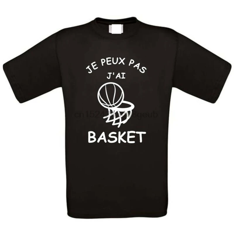 

TEE SHIRT HUMOUR JE PEUX PAS J'AI BASKET