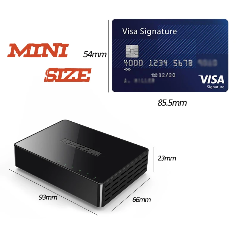 

Mini 5 Port Gigabit Ethernet Switch 5 Port 10/100/1000Mbps Desktop Network Switch Lan Hub Small and Smart Auto MDI/MDIX