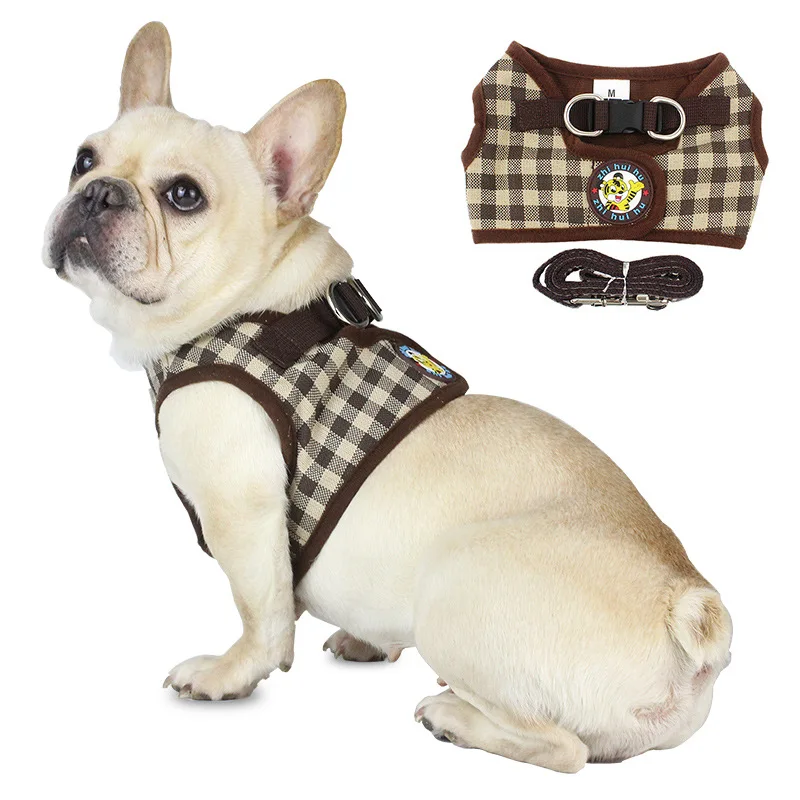 

Breathable Dog Cat Control dog Harness Nylon Mesh Vest harness for Pet puppy collar Chest Strap