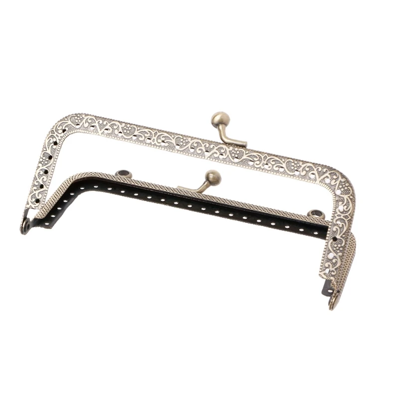 

1Pc DIY Purse Handbag Handle Coins Bags Metal Kiss Clasp Lock Frame DIY 12.5cm Bag Parts Accessories
