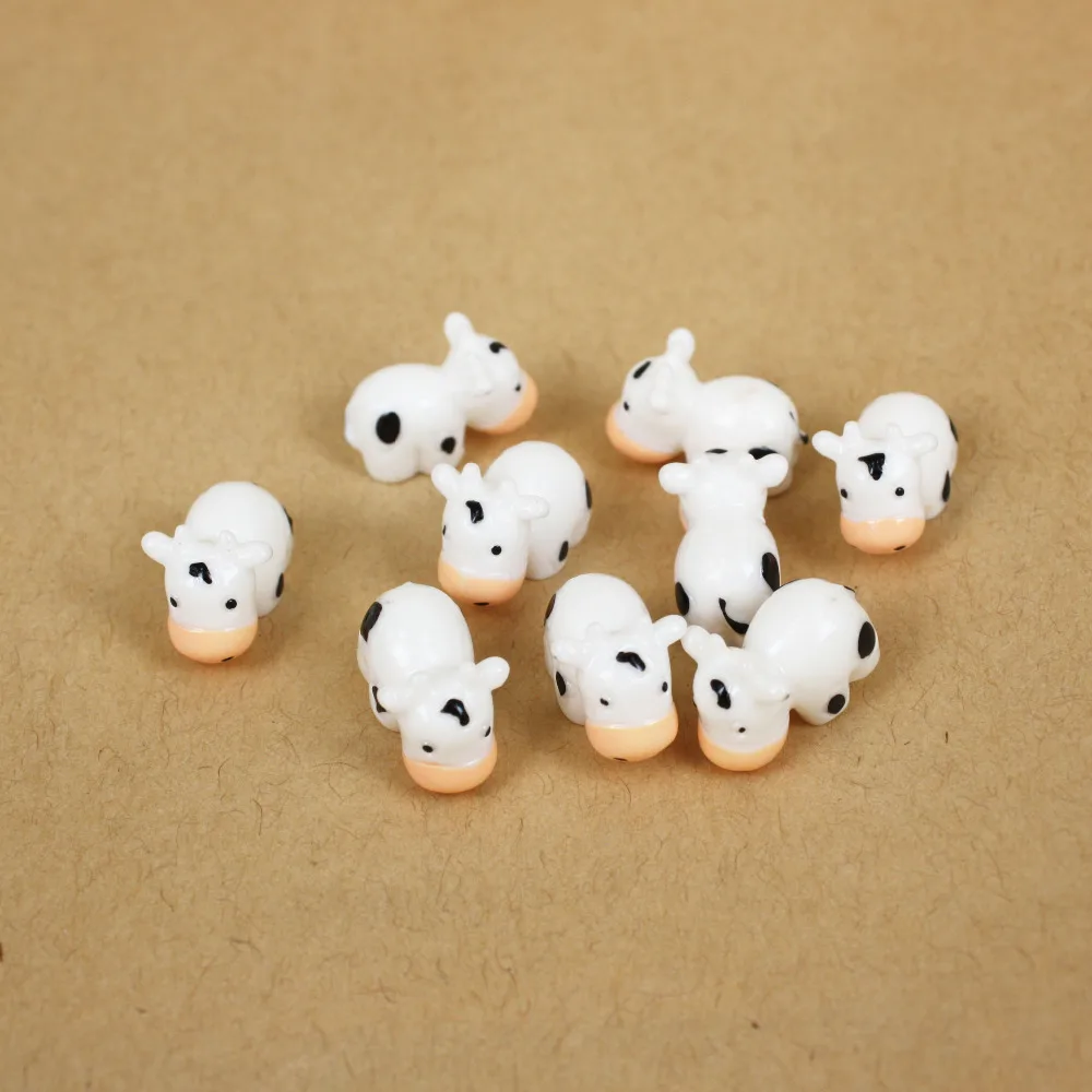 Kawaii DIY искусственный мини сад миниатюрная смола животное корова скрапбукинг