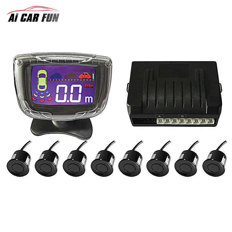 

8 Buzzer Front Rear view Car Parking Sensor For All Car Reverse Radar detector Monitor System Parktronic Assistance Sound Alert