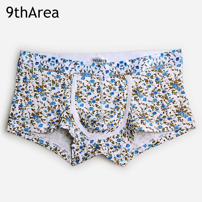 

9thArea Mens male underwear Boxer shorts Country style Cotton fabric trunks sexy Men underpants cueca boxer homme man men's
