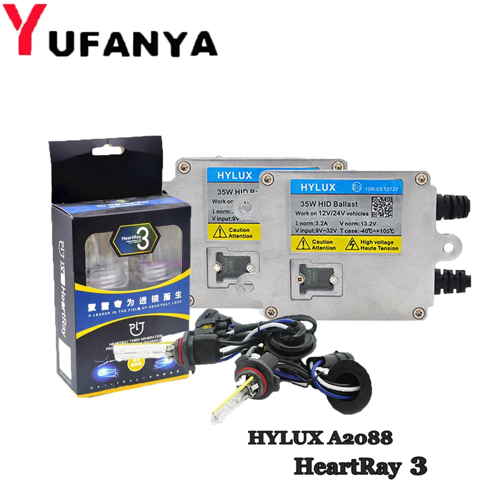 35 Вт HID Xenon комплект балласт для хайлюкс A2088 для HeartRay HID ксеноновая лампа H1 H3 H7 H11 9005 9006 9012 D серии модернизированная фара