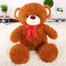 large teddy bear about 100cm plush toy bowtie bear soft throw pillow, Christmas birthday gift F053