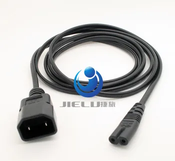

IEC 3P Plug to 2P Kettle Female Power Extension Cable C14-C7 PC to Monito High Quality 6.6ft Extension Power Cord 1 pcs