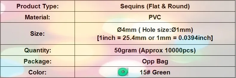 LNHOME-50g(10000 шт.) 4 мм, плоские круглые свободные блестки раззноцветные часы свадебные украшения хорошее качество 15# зеленый цвет конфетти