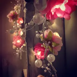 Tanbaby м 2 м 20 светодиодов цветок струнный свет фея рождественские украшения лампы батарея питание вечерние для вечеринки Свадьба домашний
