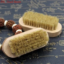 1 шт. щетка для чистки и полировки свиной щетиной шунт щеток для коллекций-Автограф кисть для грецкого ореха инструменты