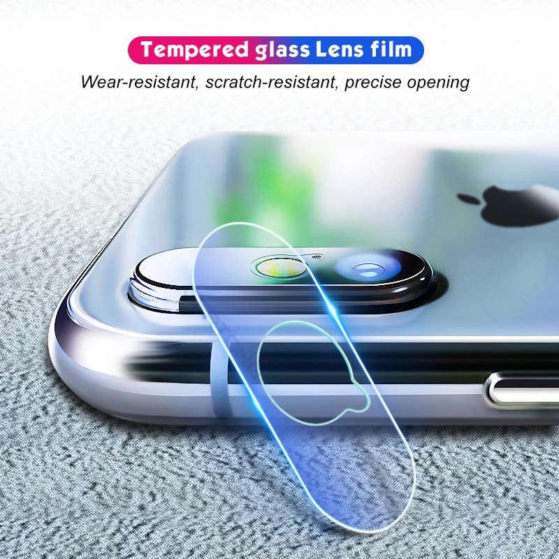 Прозрачное закаленное стекло для задней камеры iPhone 7 8 Plus X XS Max XR защита экрана