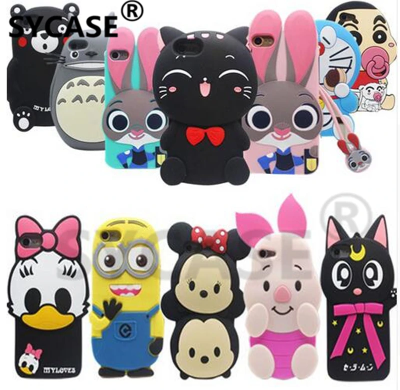 SYCASE For Apple iPhone 6 Plus 6s Case Lovely Cute 3D Cartoon Soft Silicon Cover Mobile Phone Cases |