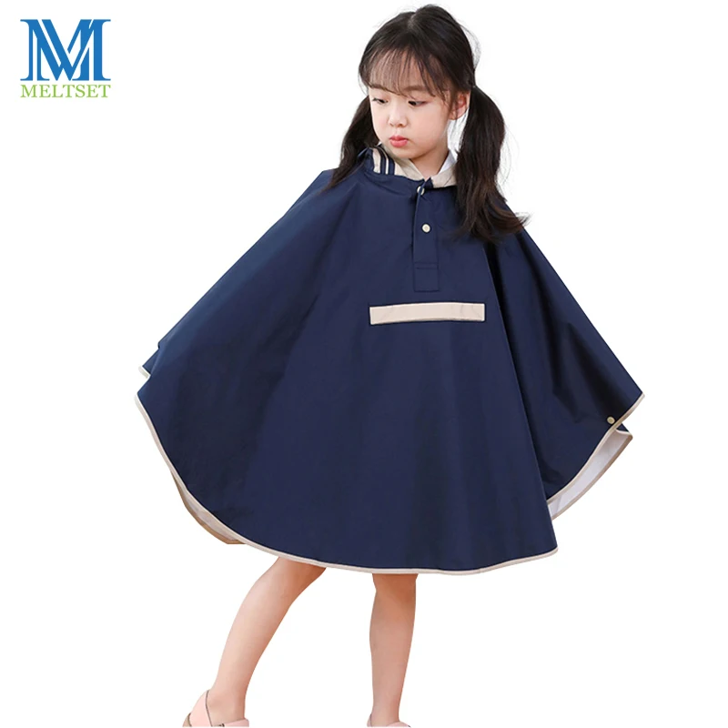 

2019 New Rain Coat for Children Cloak Style Kids Waterproof Poncho Breathable Raincoat for Boy Girls Student Rainware