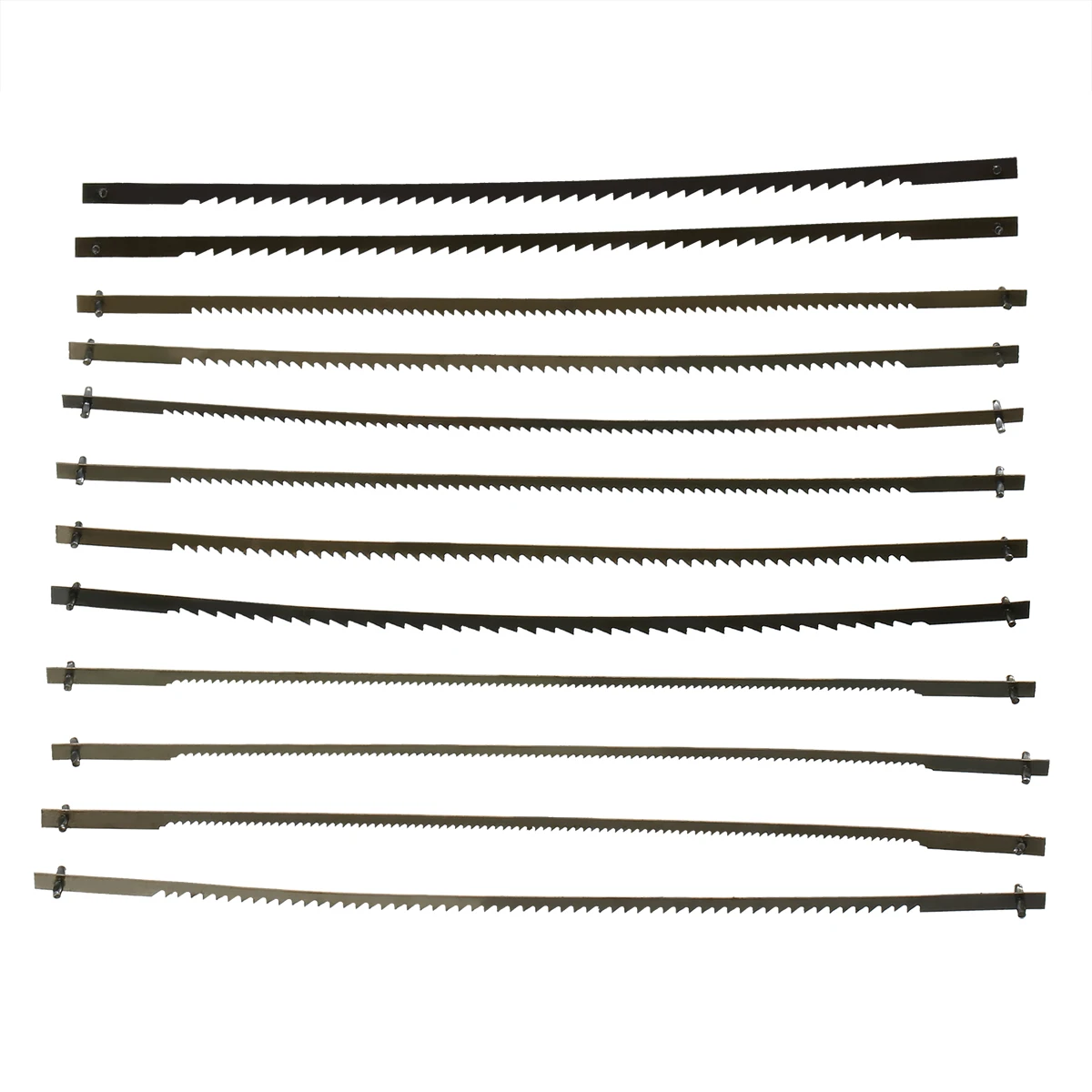 Buy 12pcs/set Pinned Scroll Saw Blades 10/15/18/24