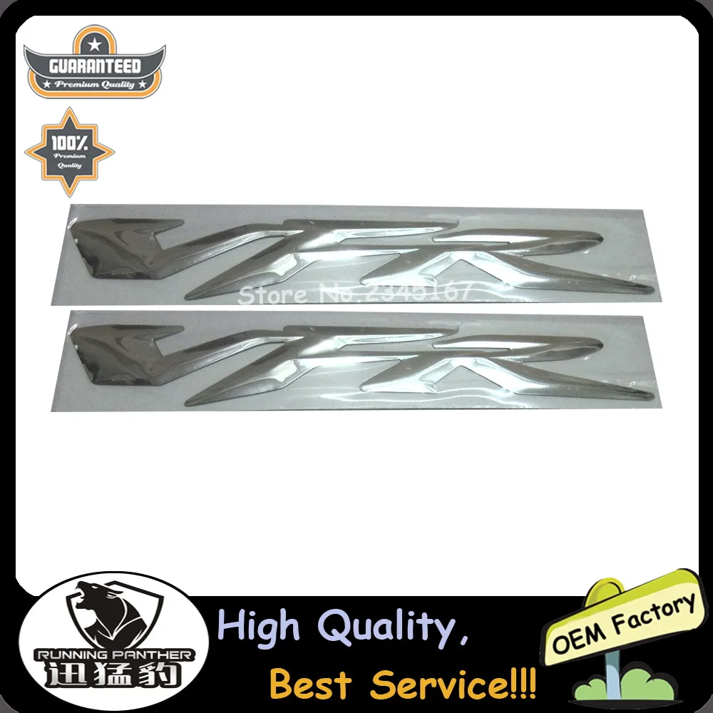 

One Pair Chrome MOTORCYCLE EMBLEM BADGE DECAL 3D TANK WHEEL LOGO FOR HONDA VFR400 VFR800 VFR1200 STICKER
