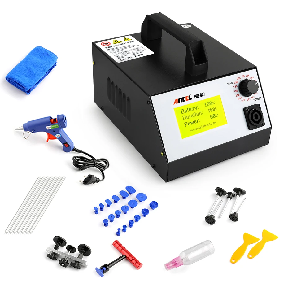 

Ancel PDR-007 Auto Sheet Metal Tools Set Car Body Repair Professional Dents Repair DIY Tools PDR007 Tool For Car Dents Repair