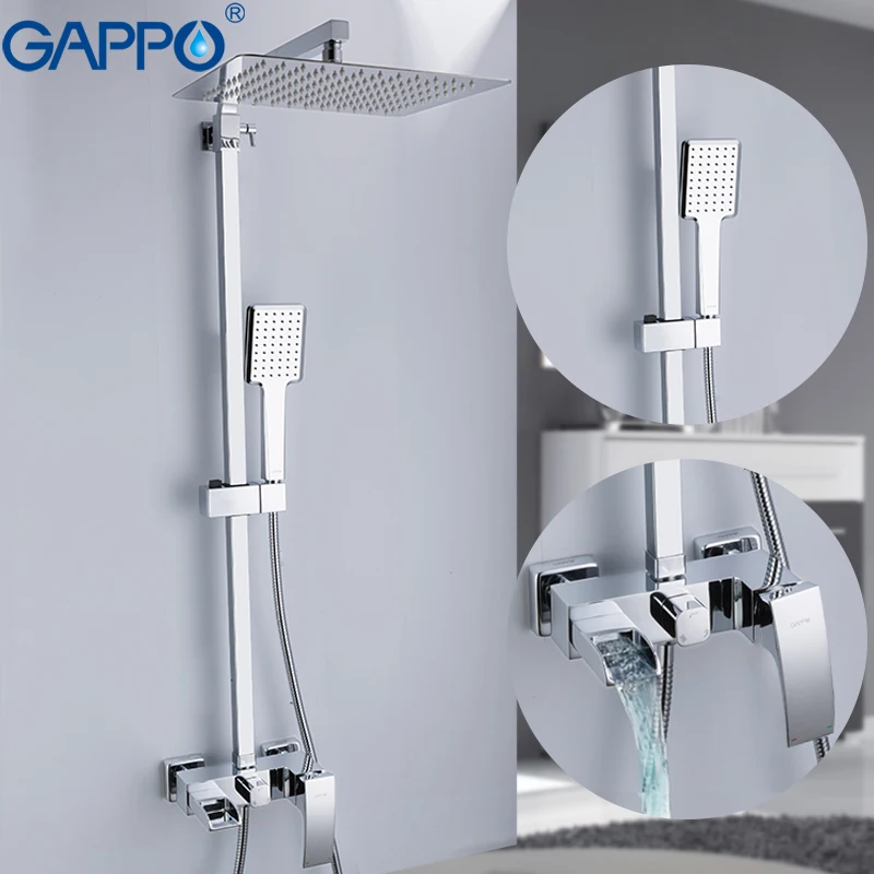 

GAPPO shower faucet bath mixer shower tap wall mounted bathroom faucet mixer waterfall bathroom taps shower mixer