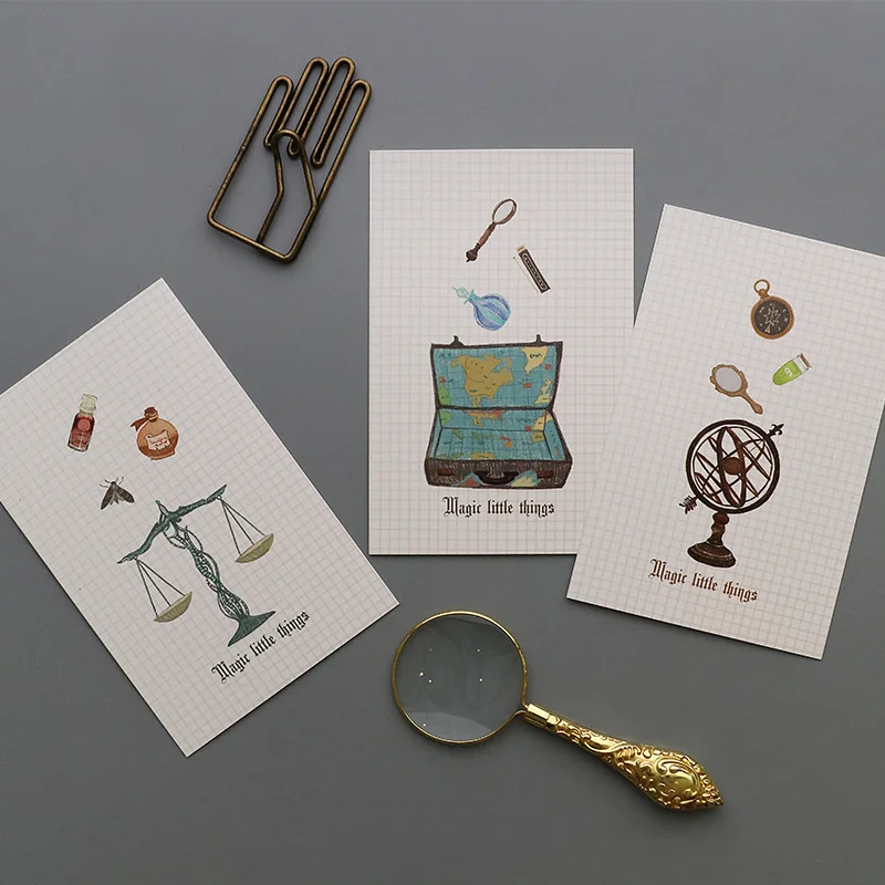 

30pcs Necessities of Magic School theme card multi-use as Scrapbooking party invitation DIY gift card message card postcard