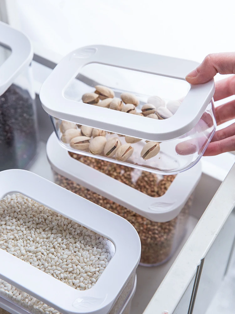 

MDZF SWEETHOME Airtight Food Storage Box Container Food Storage Jar Durable Containers Clear Acrylic with Lid