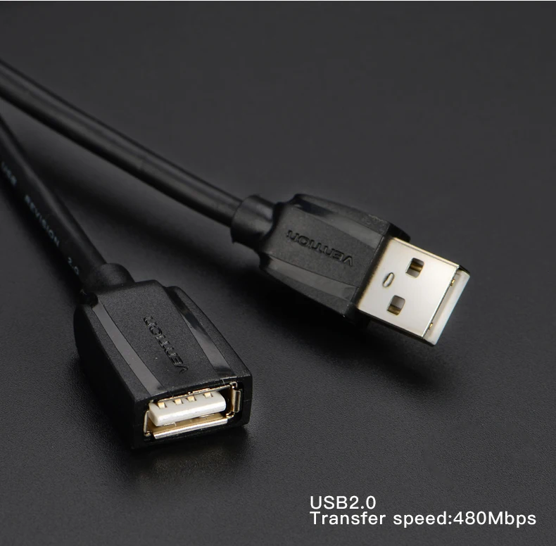 Vention USB3.0 кабель-удлинитель мужчин и женщин USB2.0 расширение провода супер Скорость 3,0 удлинитель USB кабель синхронизации данных для компьютера PC