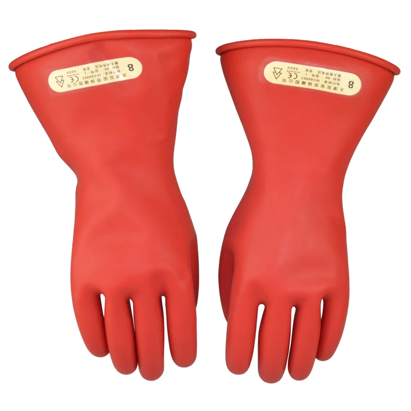 Free shipping 31cm length 2.5KV insulated latex working gloves using for transmission line /pole line & electric power industry Free shipping 31cm length 2.5KV insulated latex working gloves using for transmission line /pole line & electric power industry