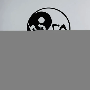 

Yoga Sticker Pattern Taiji Decal Body-building Posters Vinyl Wall Decals Pegatina Quadro Parede Decor Mural Yoga Sticker