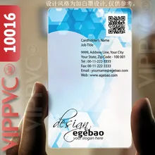10016 сделайте свои собственные визитные карточки-матовые лица прозрачная карта тонкий 0,36 мм