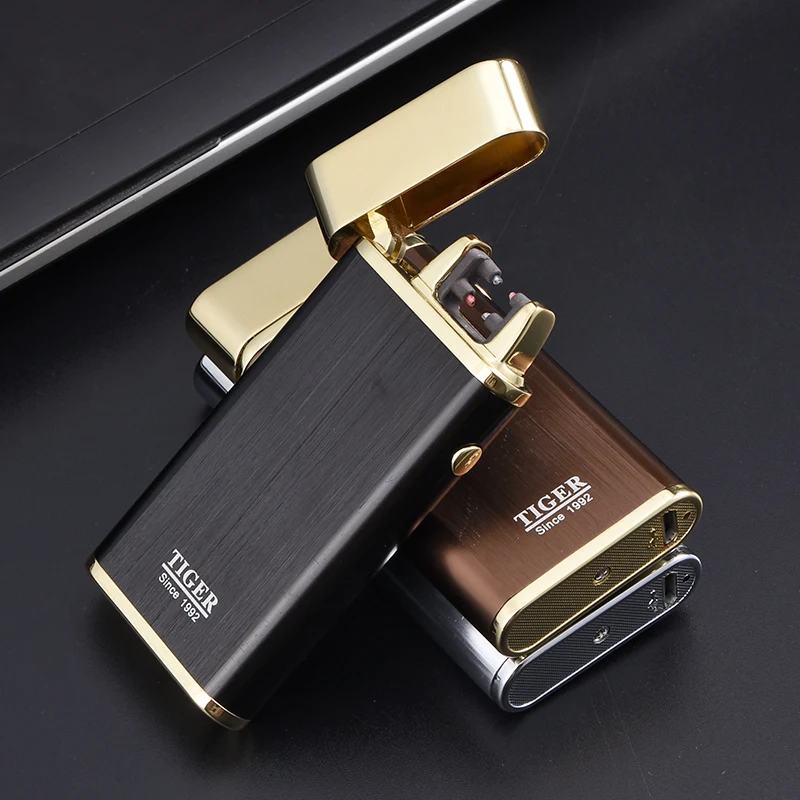 Из металла дизайн перезаряжаемые тигр электронные USB легче сигарет импульса