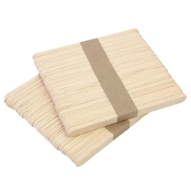 Shellhard 100x Disposable Waxing Wooden Tongue Depressor Body Hair Removal Stick Tongue Depressor