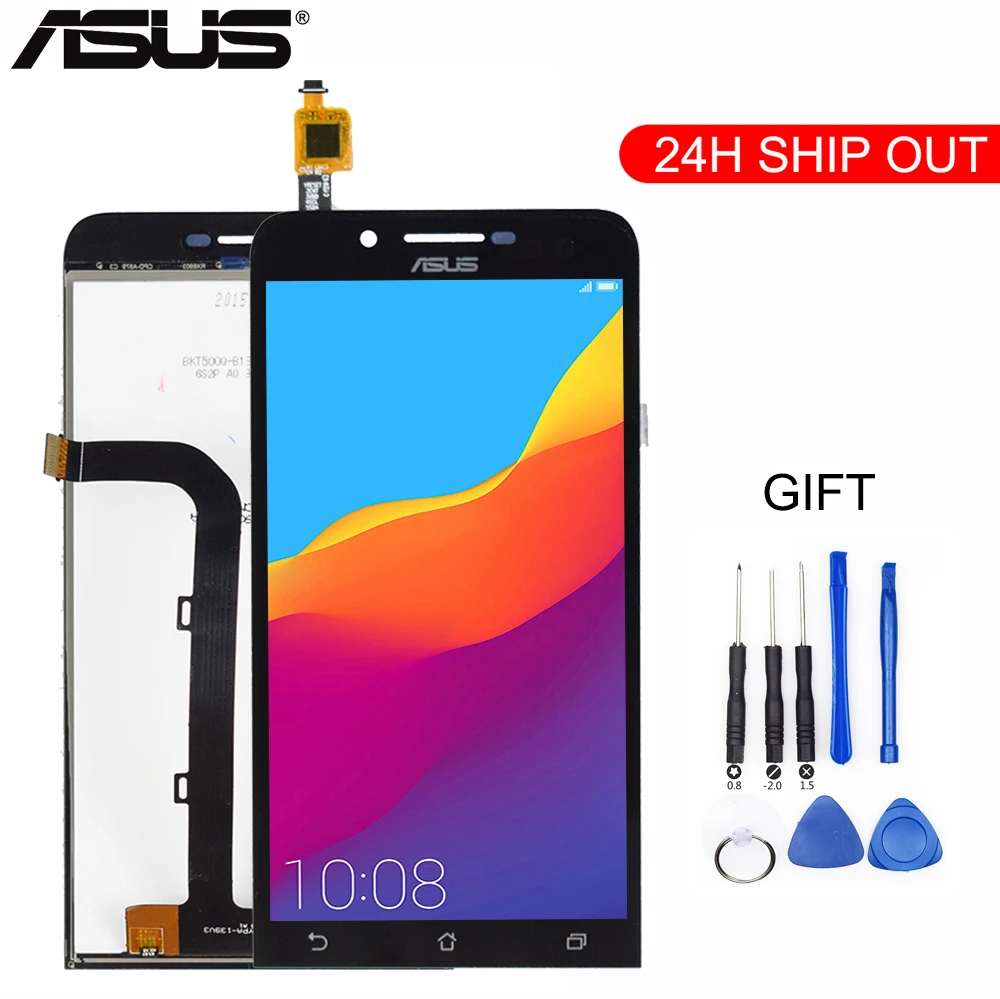 Новый ЖК-дисплей 5 дюймов для Asus ZenFone Go ZC500TG Z00VD матричный сенсорный экран