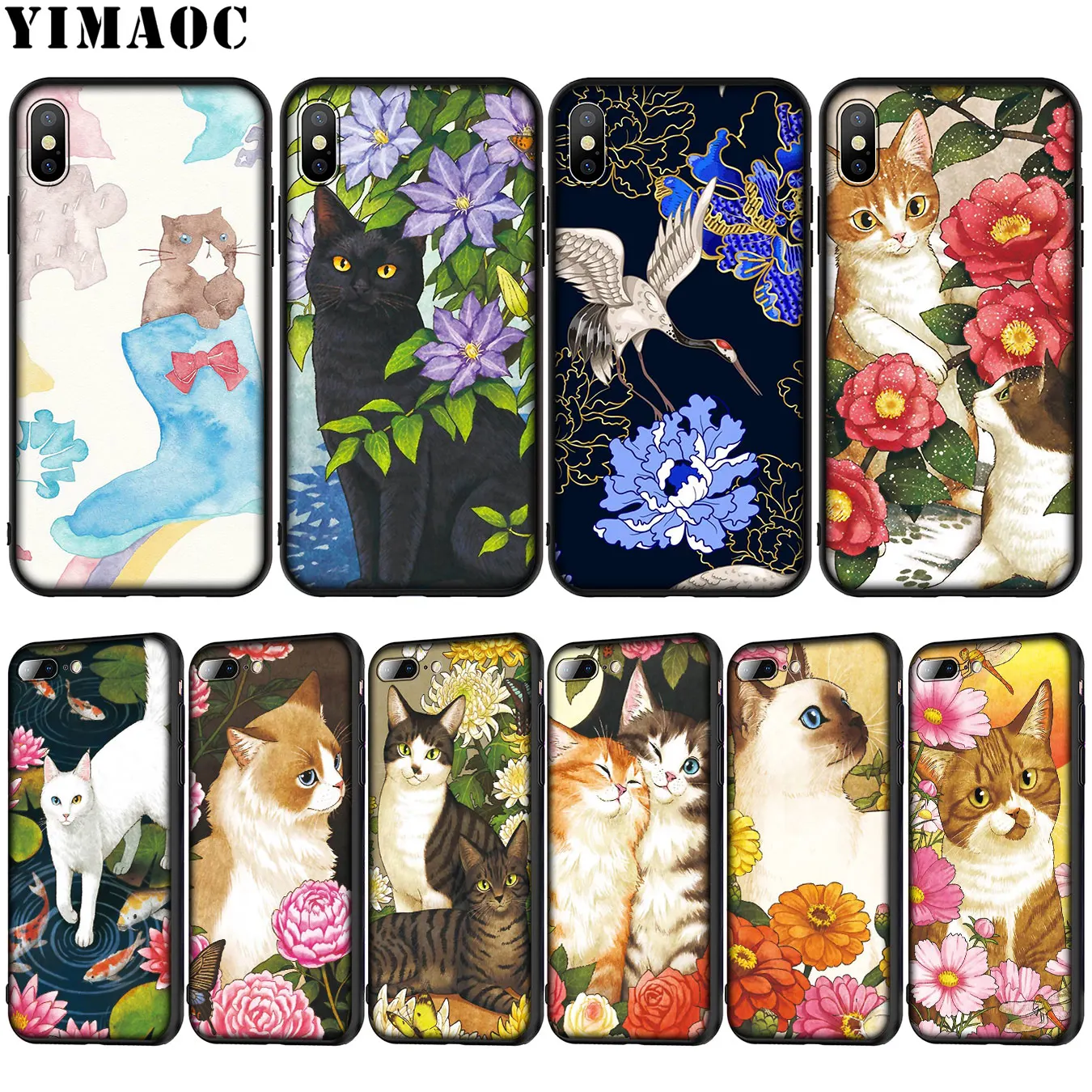 Мягкий силиконовый чехол YIMAOC для iPhone XR X XS Max 6 6S 7 8 Plus 5 | Мобильные телефоны и