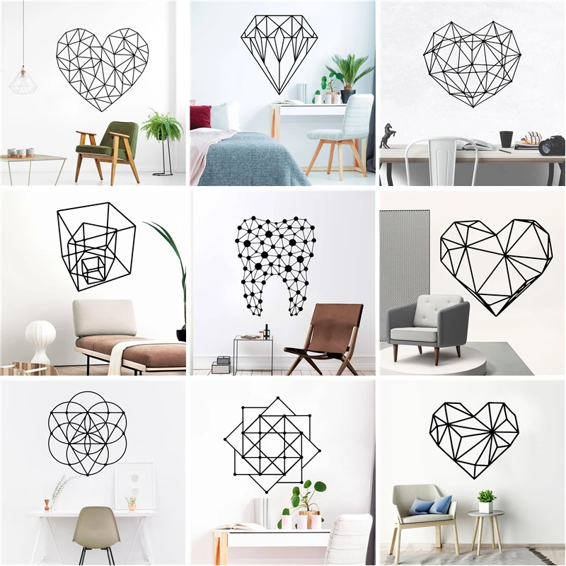 

New Design Animals Vinyl Wall Sticker Decals For kids Room Decoration Heart Home Decor Wallpaper boys Bedroom decor stickers