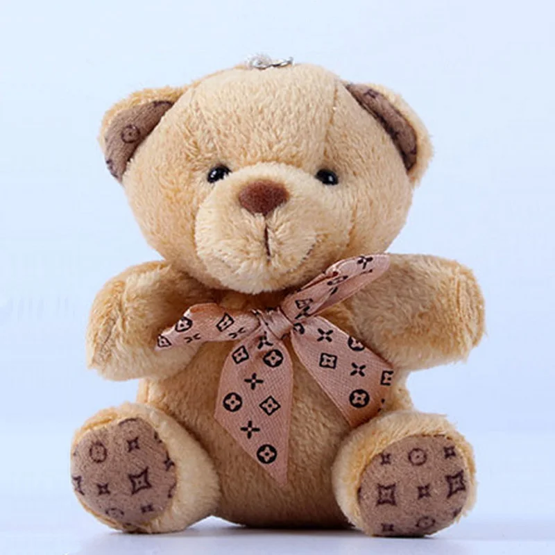 Lantiger Cute 10cm Small Tie Teddy Bears Plush Toys Pendant