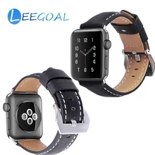 Часы с ремешком из натуральной кожи, ремешок для iwatch, ремешок 38 мм/42 мм сменный ремешок для наручных часов Apple Watch, версии 3, 2, 1, спортивный